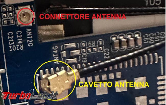 Aumentare segnale GSM antifurto mediante antenna aggiuntiva zone scarsa copertura