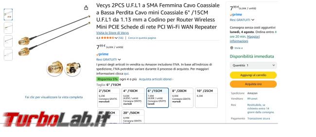 Aumentare segnale GSM antifurto mediante antenna aggiuntiva zone scarsa copertura