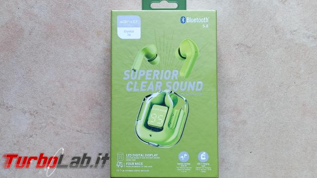 Auricolari Bluetooth TWS ACEFAST T6 ENC: opinione, recensione prova pratica - IMG_20220619_172230