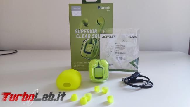 Auricolari Bluetooth TWS ACEFAST T6 ENC: opinione, recensione prova pratica - IMG_20220619_173122