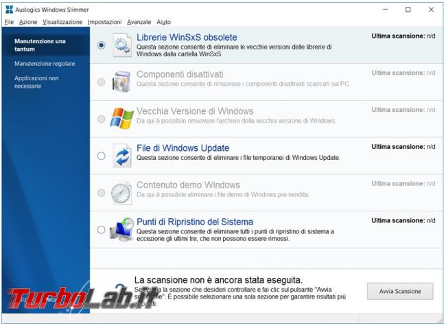 Auslogics Windows Slimmer programma pulizia avanzata sistema operativo