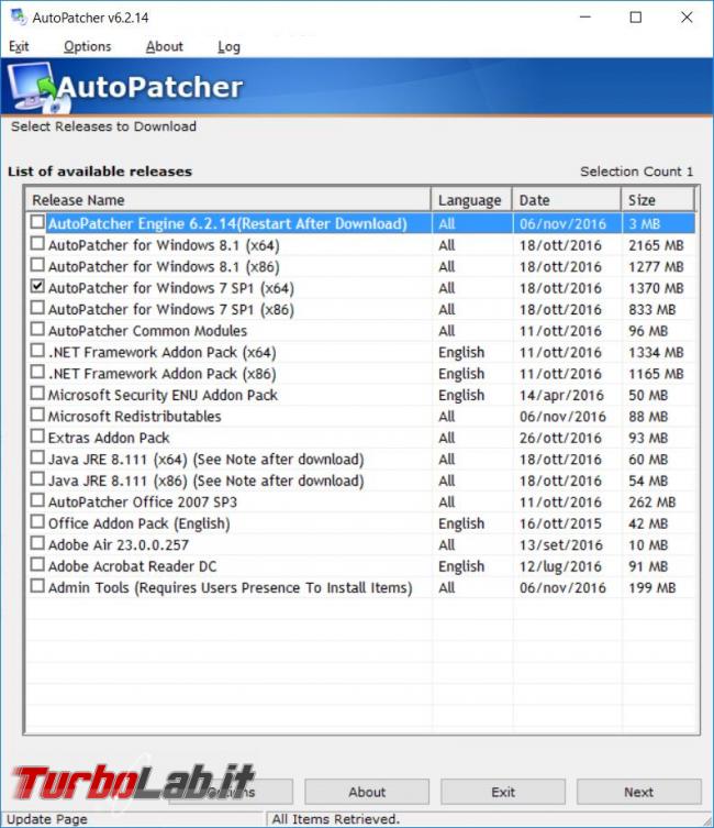 AutoPatcher scaricatore aggiornamenti Windows 7 Windows 8.1