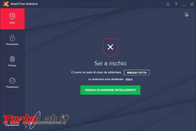 Avast free Antivirus 2017 prova TurboLab.it