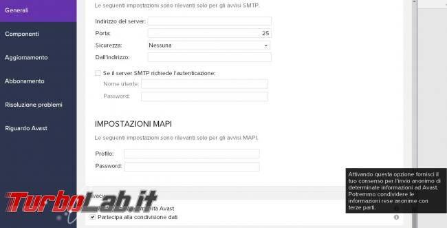 Avast free Antivirus 2017 prova TurboLab.it