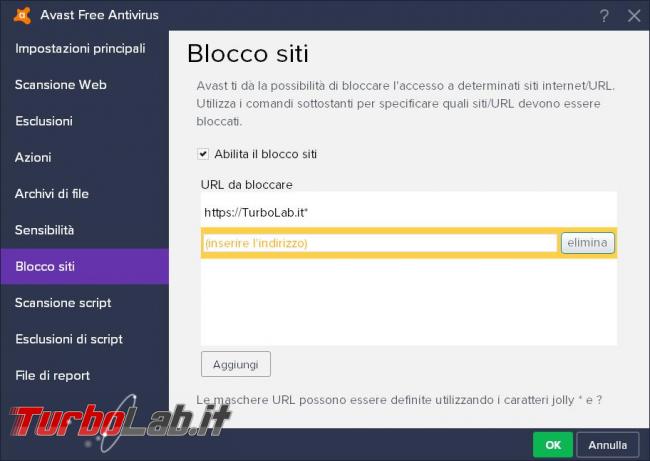 Avast free Antivirus 2017 prova TurboLab.it