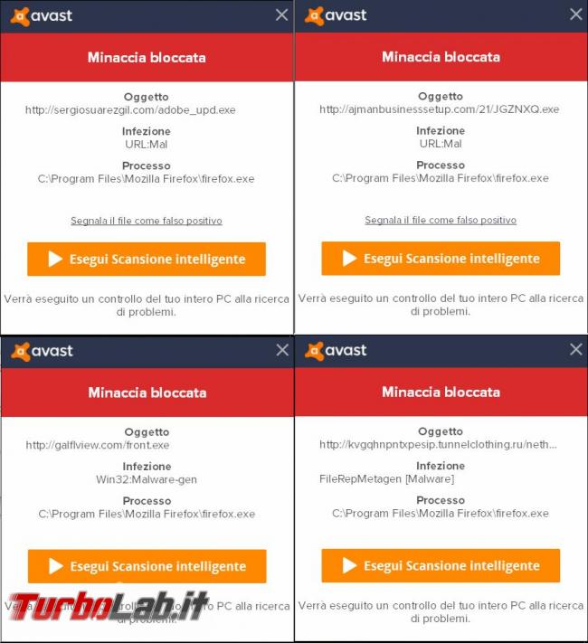 Avast free Antivirus 2017 prova TurboLab.it