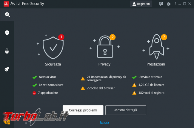 Avira Free Security 2020 prova recensione antivirus gratuito