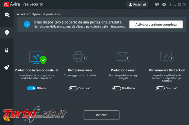 Avira Free Security 2020 prova recensione antivirus gratuito