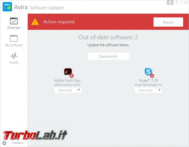 Avira Free Security Suite 2017 messo prova TurboLab.it