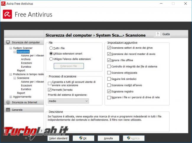 Avira Free Security Suite 2017 messo prova TurboLab.it