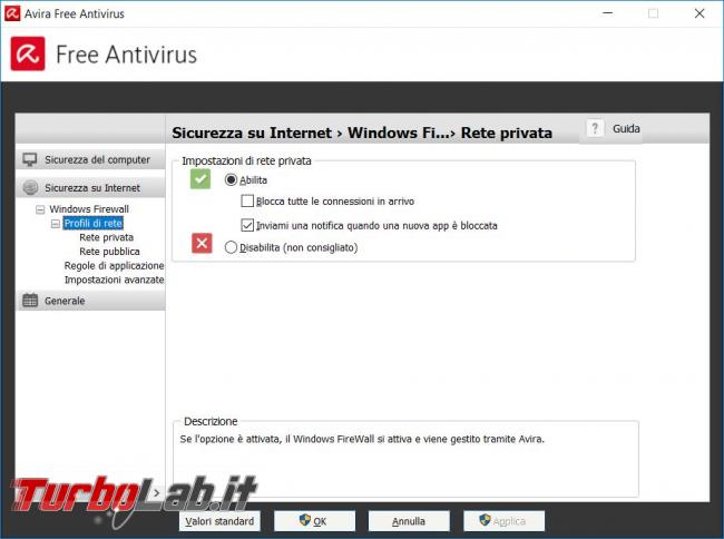 Avira Free Security Suite 2017 messo prova TurboLab.it