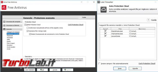 Avira Free Security Suite 2017 messo prova TurboLab.it
