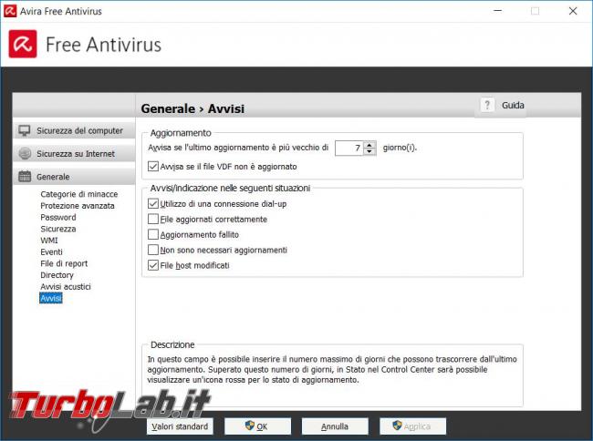 Avira Free Security Suite 2017 messo prova TurboLab.it