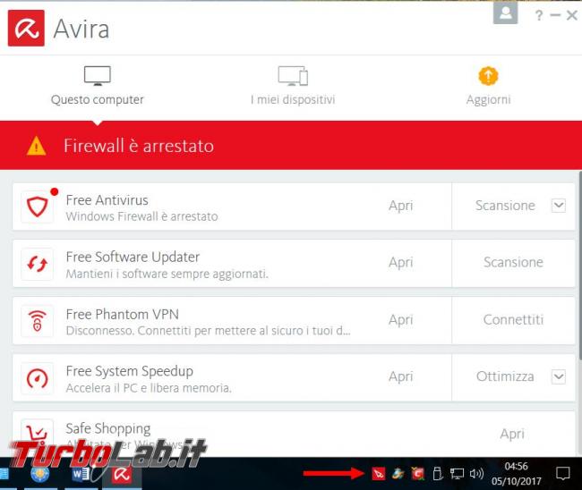 Avira Free Security Suite 2018 prova TurboLab.it