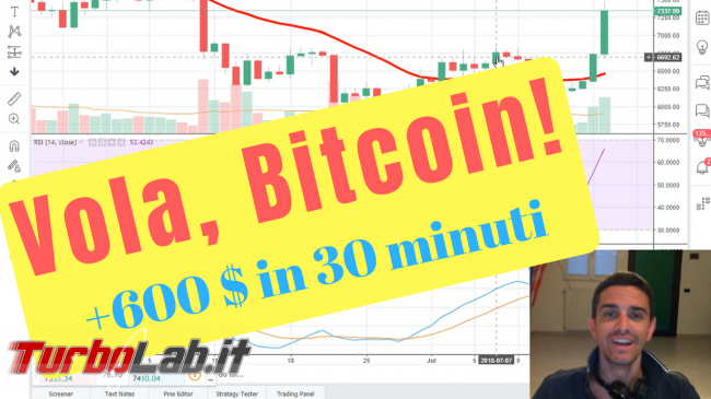 Bitcoin cresce 600 $ 30 minuti - 600 $ in 30 minuti
