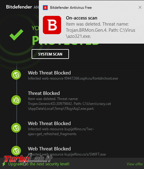 Bitdefender free l’antivirus minimalista, prova recensione