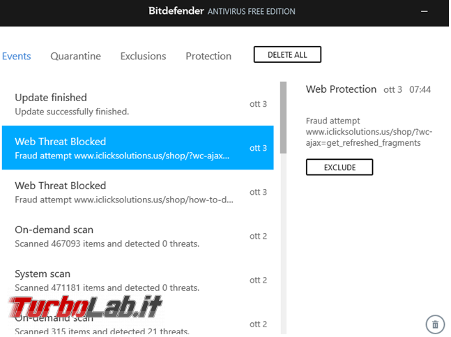 Bitdefender free l’antivirus minimalista, prova recensione