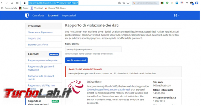 Bitwarden: guardiano password – guida all’uso