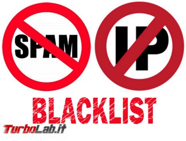 blacklist indirizzi IP perché mail è finita spam