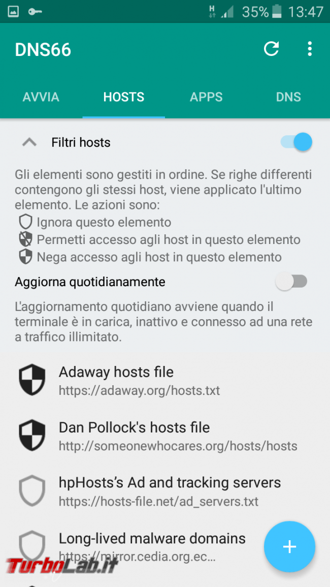 Blocca pubblicità Android senza root: guida completa DNS66 ( block)