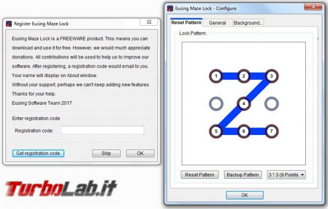 Bloccare schermata Windows Lock Pattern come smartphone