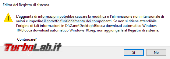 Bloccare Windows 10: guida impedire aggiornamento automatico PC Windows 7 Windows 8.1 tramite &quot;DisableOSUpgrade&quot; &quot;Gwx Control Panel&quot; - conferma registro reg
