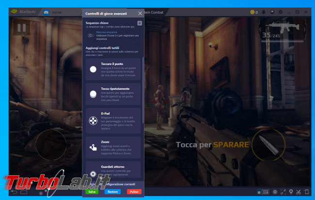 BlueStacks: guida configurare tasti gioco (comandi gamepad oppure mouse tastiera) - zShot_Insider_1552843949