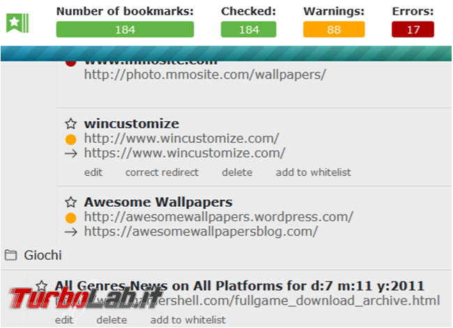 Bookmarks organizer mette ordine preferiti Firefox rimuovendo duplicati correggendo quelli non validi