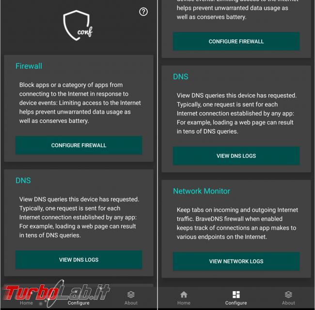 BraveDNS: Adblock firewall Android [No root]