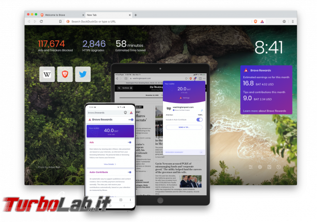 browser web &quot;Brave 1.0&quot; è disponibile download
