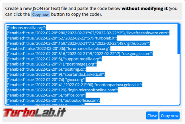 Calcola quanto tempo navighi sito l’estensione Limite Firefox