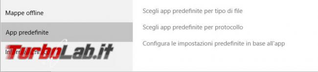 Cambiare app browser predefinito Windows 10