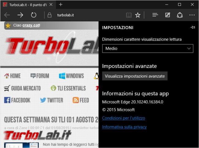 Cambiare motore ricerca predefinito Microsoft Edge