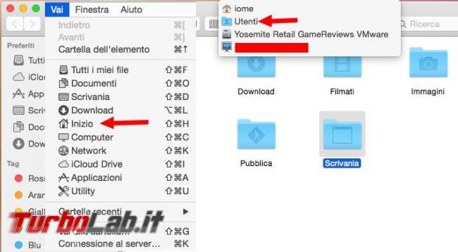 Cambiare nome password dell’account Mac OS X