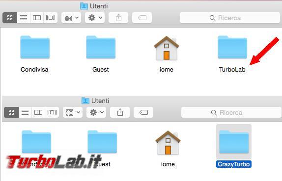 Cambiare nome password dell’account Mac OS X