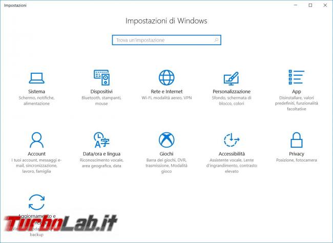Cambiare sfondi desktop lock screen Windows 10 poi impedirne modifica