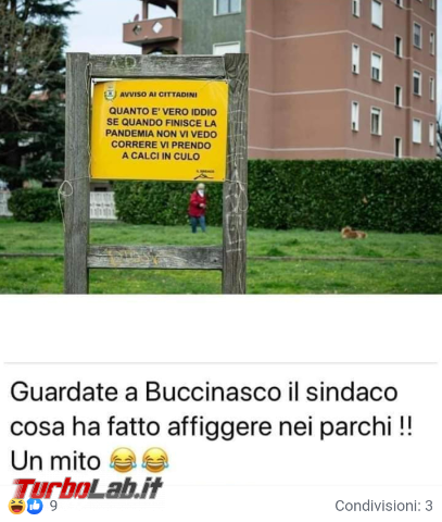 cartello affisso sindaco Buccinasco è bufala - FrShot_1585853375