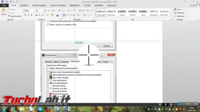 Cattura screenshot desktop Greenshot