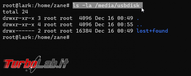 Chiavetta USB disco/SSD esterno Ubuntu linea comando: come accedere, leggere scrivere file (guida rapida mount NTFS, exFAT, ext4)