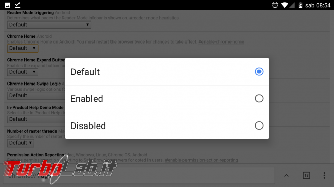 Chrome Android: come spostare alto (ripristinare) Barra indirizzi - Screenshot_20170819-085429