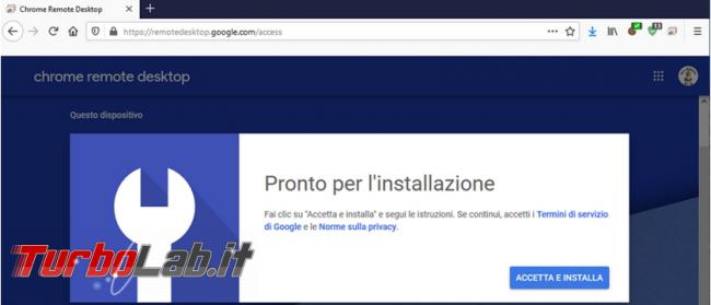 Chrome Remote Desktop permette connettersi computer remoto tablet smartphone