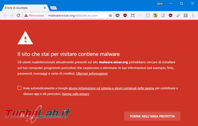 Chrome segnala sito &quot;Non sicuro&quot;: è davvero pericoloso (virus/malware)? Come risolvere &quot; connessione questo sito non è protetta&quot;?
