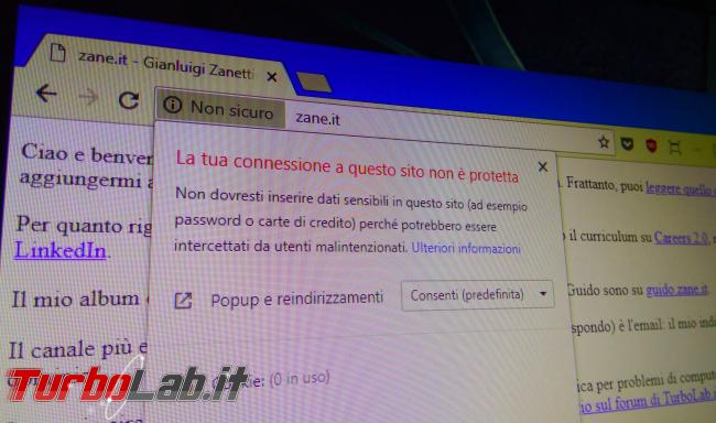 Chrome segnala sito &quot;Non sicuro&quot;: è davvero pericoloso (virus/malware)? Come risolvere &quot; connessione questo sito non è protetta&quot;? - IMG_20180724_193227