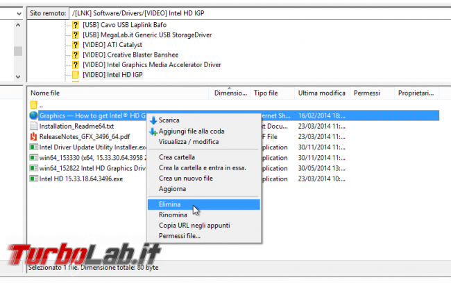 Client FTP (FileZilla), guida rapida - caricare scaricare file server FTP remoto - guida filezilla (12)