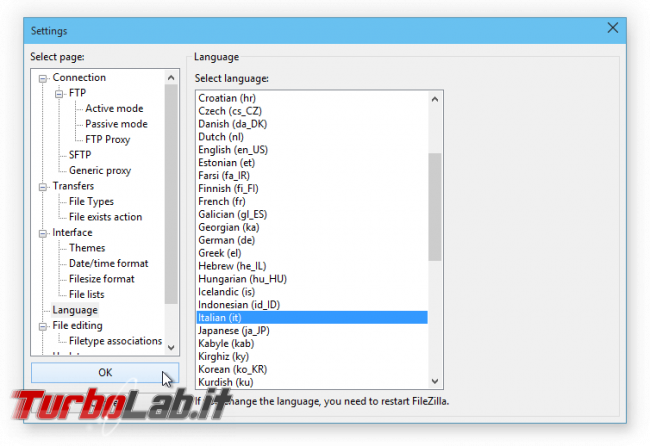 Client FTP (FileZilla), guida rapida - caricare scaricare file server FTP remoto - guida filezilla (15)
