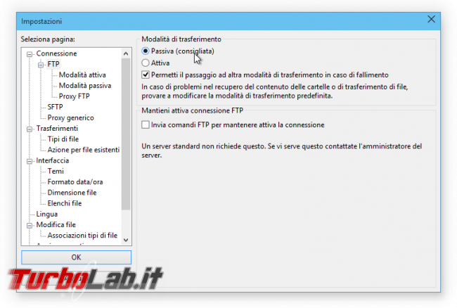 Client FTP (FileZilla), guida rapida - caricare scaricare file server FTP remoto - guida filezilla (7)