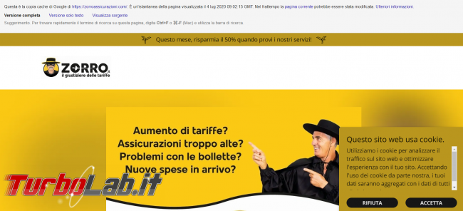 Clonato portale assicurazioni Zorro.it - FrShot_1594112280