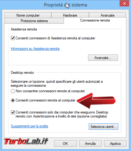 Collegarsi Desktop remoto Android: guida app Microsoft Remote Desktop (client gratuito) - abilita desktop remoto consenti connessioni remote