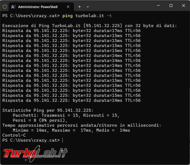 comando ping, come quando utilizzarlo se ci sono problemi rete