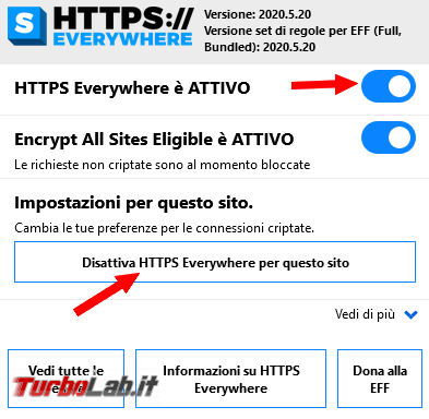 Come abilitare Firefox bloccare siti http reindirizzarli https, quando disponibile, l’estensione https everywhere